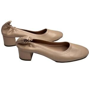 Everlane New! The Day Heel Pale Pink Leather Comfort Balletcore Cushion Office 9
